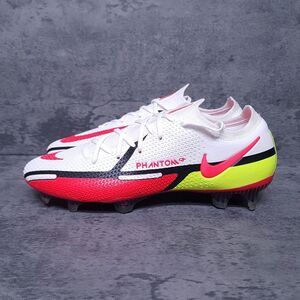 NIKE Phantom GT2 Elite FG Soccer Cleats Mens 5.5 Womens 7 White Crimson Red Volt